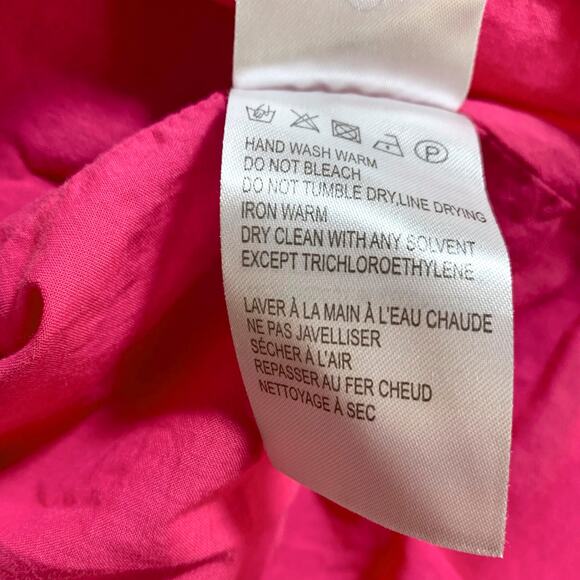 Farm Rio Red Pepper Smocked Tie Ruffle Hem Beaded Strap Dress Red Small - Picture 11 of 14